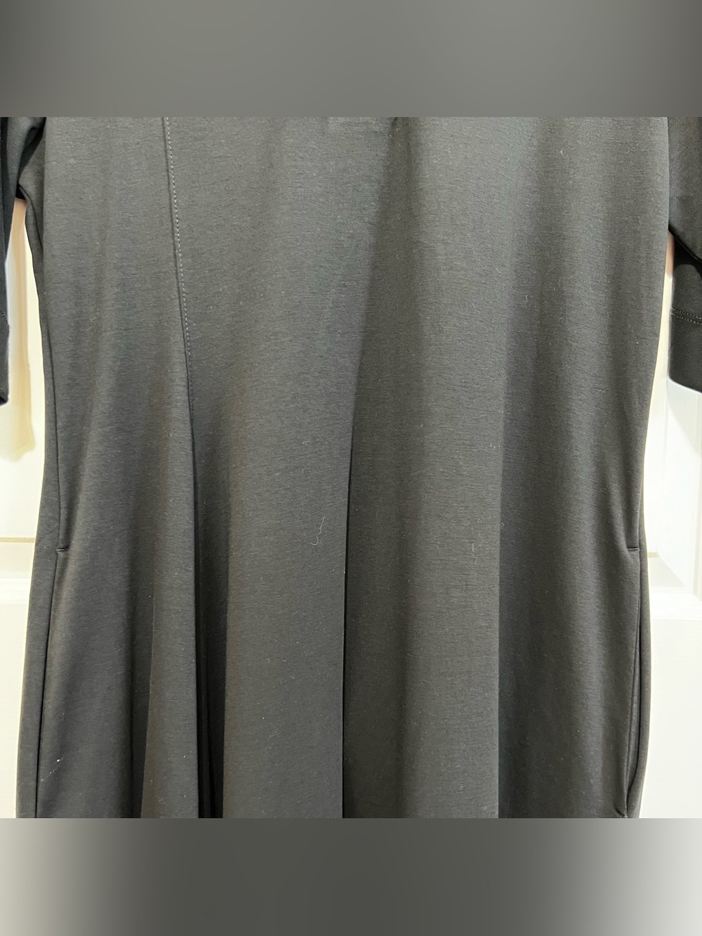 COS Asymmetric Polo Maxi Shirt Dress Black Size Medium NEW - Picture 5 of 16